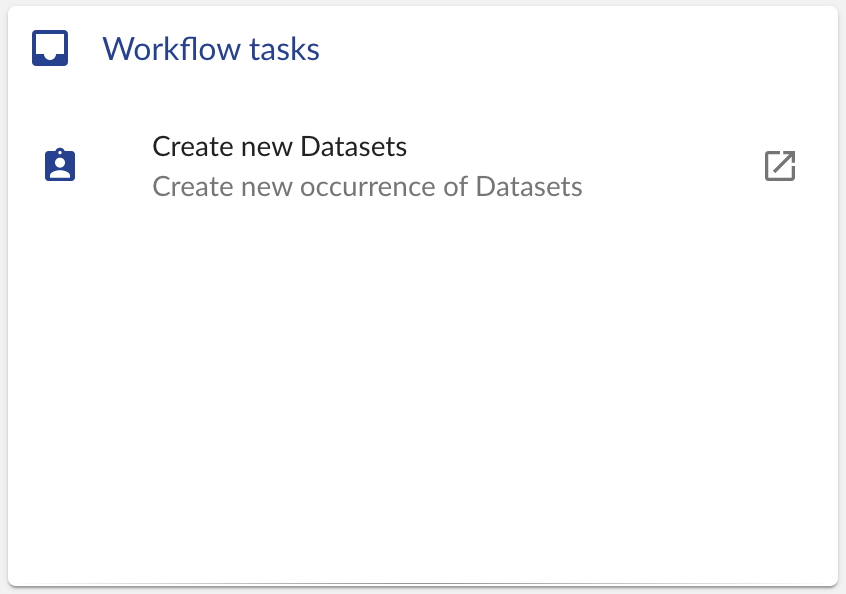 Workflow task widget